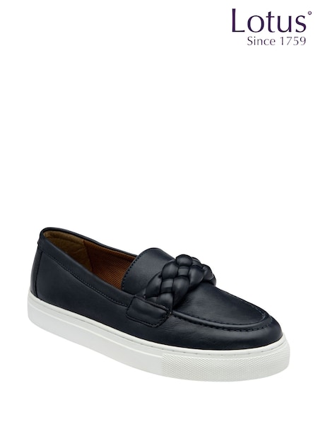 Lotus Blue Leather Casual Shoes (F45779) | £55