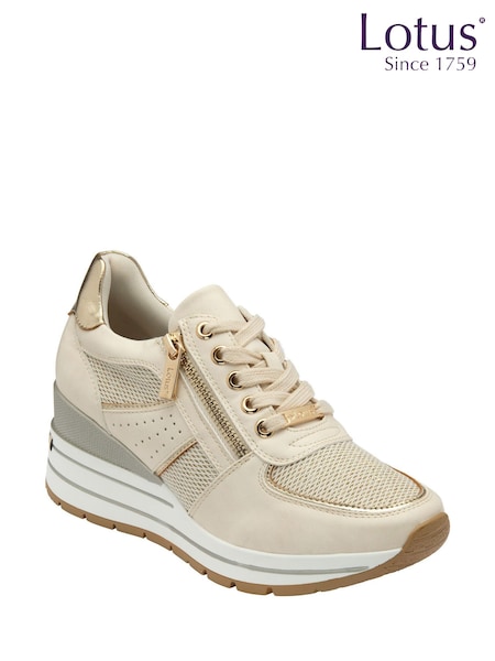 Lotus Natural Zip-Up Fashion Trainers (F45787) | £55