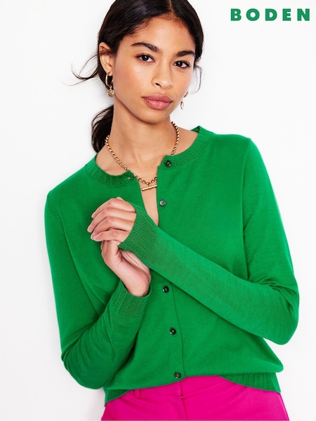 Boden Green Emilia Crew Cardigan (F45872) | £66