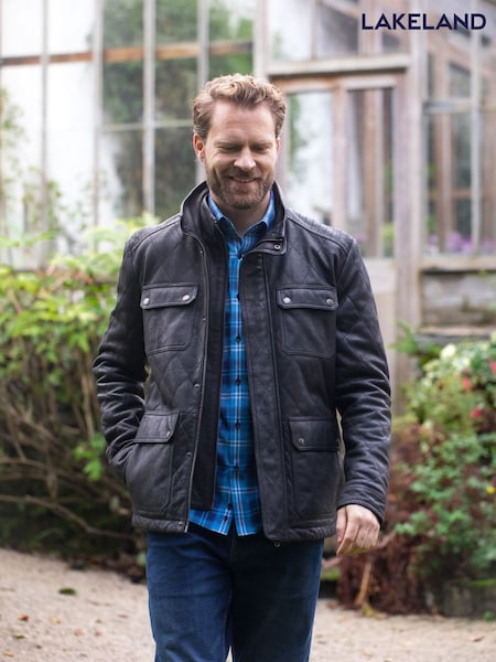 Lakeland Leather Black Rusland Jacket (F46141) | £349