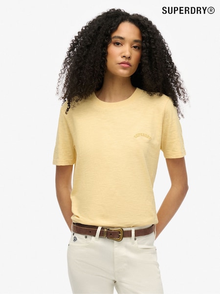Superdry Yellow Essential Logo Washed T-Shirt (F46146) | £20