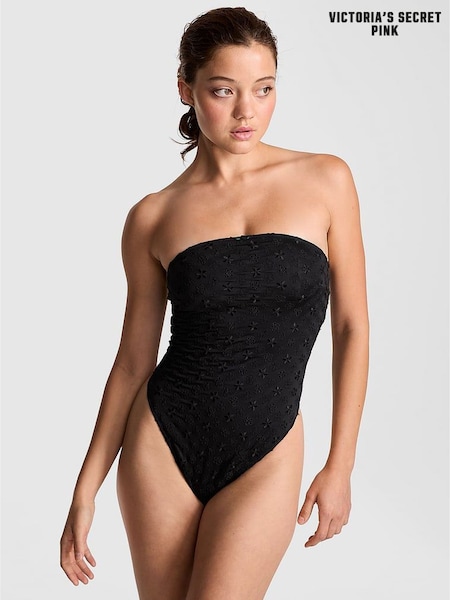 Victoria's Secret PINK Black Francis One Piece Swimsuit (F46168) | £50
