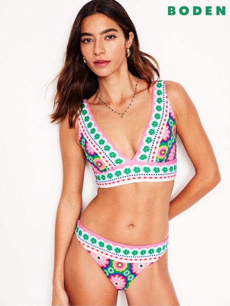 Boden Green Porto Bikini Top (F46235) | £46