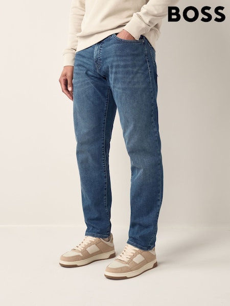 BOSS Blue Maine Regular-Fit Denim Jeans (F46437) | £129
