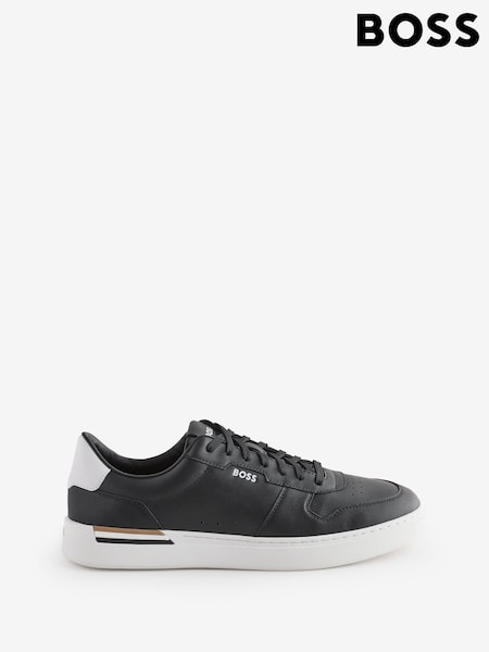 BOSS Black Clint Stripe Detail Logo Trainers (F46461) | £189