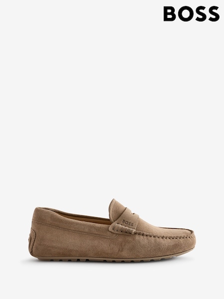 BOSS Light Brown Noel Loafers (F46464) | £199