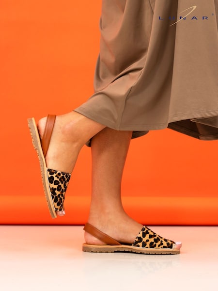Lunar Animal Azura Leopard Print Sandals (F46549) | £40