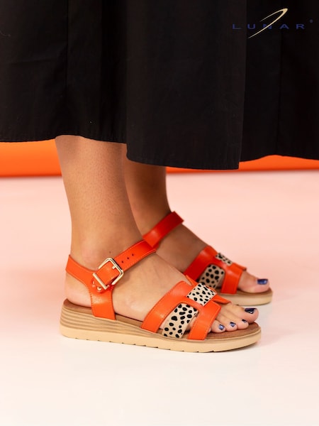Lunar Orange Carla Sandals (F46573) | £43