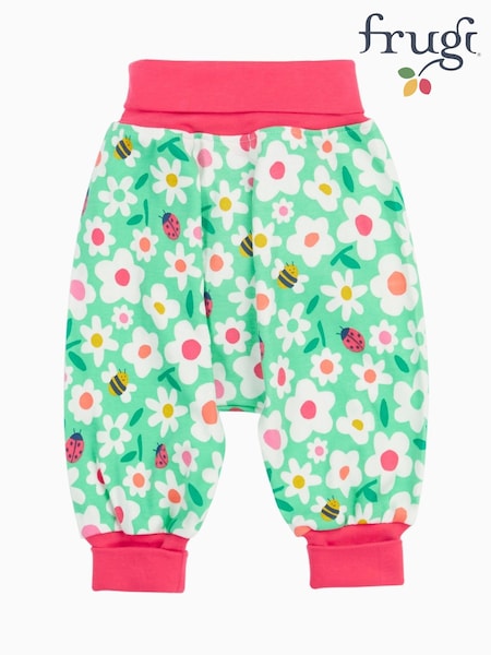 Frugi Blue Dinosaur Joggers - Kids' Trousers (F46858) | £18 - £20