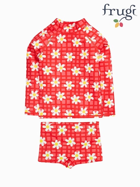 Frugi Pink Flower Rash Vest Set (F46893) | £32 - £34