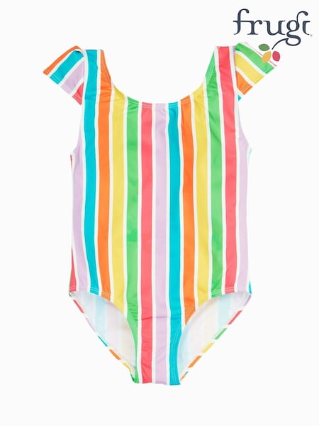 Frugi Blue Rainbow Marina Swimsuit Swimwear (F46909) | £24 - £26