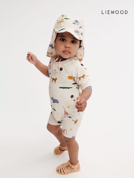 Liewood Thor Baby Swim Cream Jumpsuit (F46996) | £51