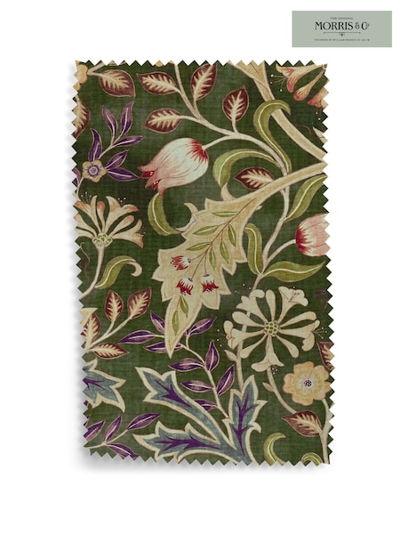 Morris & Co Moss Green Wilhelmina by Morris and Co Upholstery Swatch (F47208) | £0