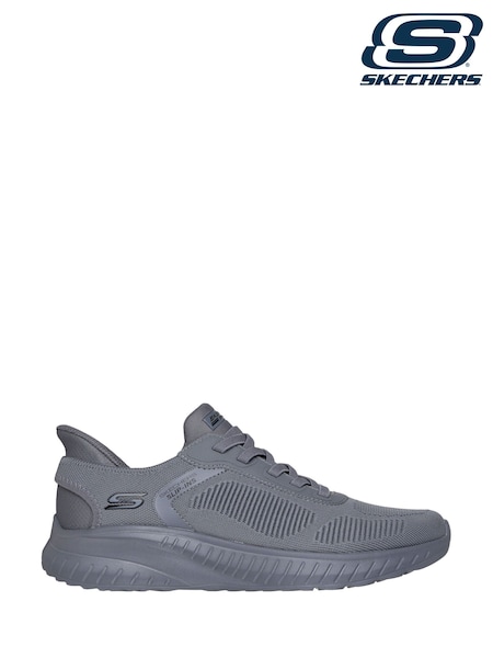 Skechers Grey Slip-ins Bobs Sport Squad Chaos Solid Step Trainers (F47346) | £69