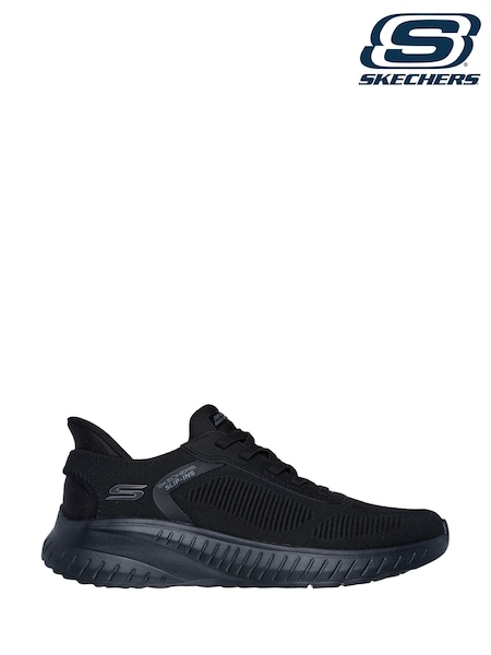 Skechers Black Slip-ins Bobs Sport Squad Chaos Solid Step Trainers (F47356) | £69