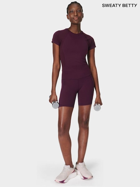 Sweaty Betty Purple Power 6" Biker Shorts (F47543) | £60