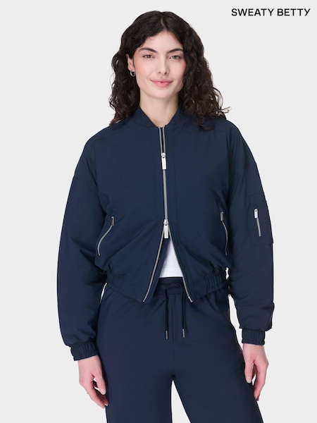 Sweaty Betty Blue Explorer Bomber Jacket (F47605) | £155