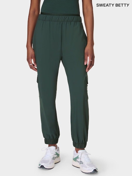 Sweaty Betty Green Explorer Cargo Joggers (F47606) | £118