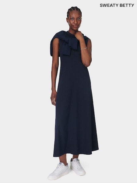 Sweaty Betty Blue Flow Racer 100% Cotton Dress (F47633) | £95