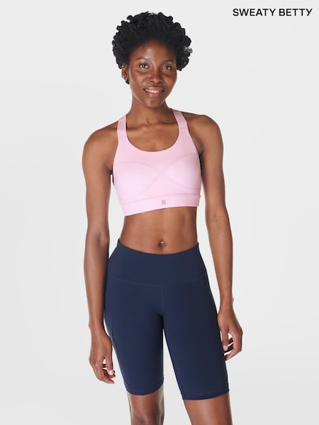 Sweaty Betty Pink Medium Power Support Sports Bra (F47638) | £45