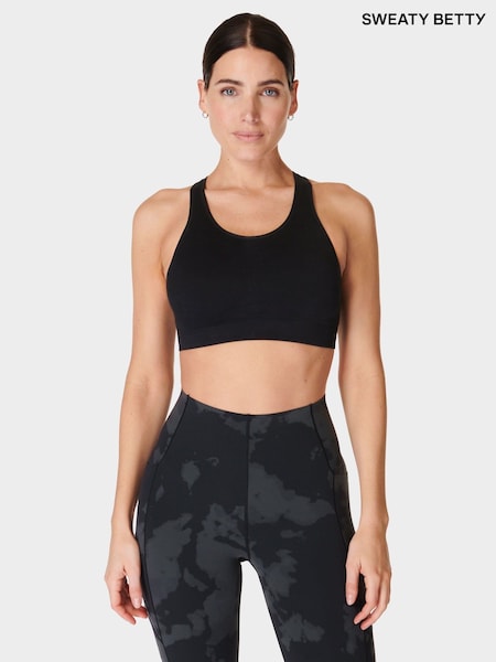 Sweaty Betty Black Stamina Seamless Sports Bra (F47641) | £35