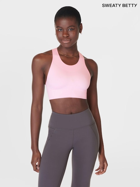 Sweaty Betty Pink Stamina Seamless Sports Bra (F47643) | £35