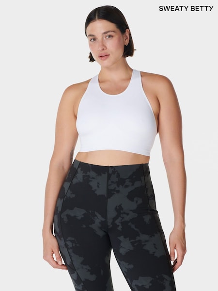 Sweaty Betty White Stamina Seamless Sports Bra (F47681) | £35