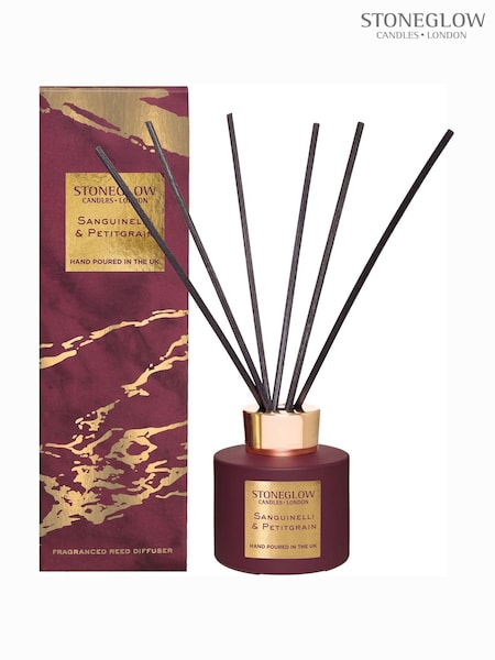 Stoneglow Burgundy Red 120ml Luna Sanguinelli & Petitgrain Reed Diffuser (F47746) | £29