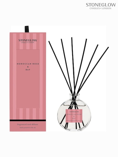 Stoneglow Pink Modern Classics Moroccan Rose & Bay Reed Diffuser (F47752) | £24