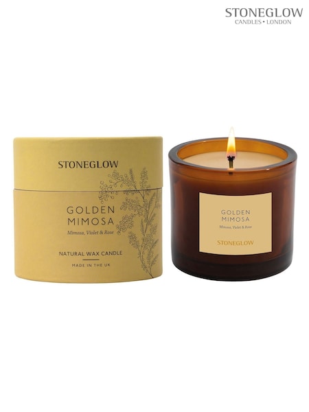 Stoneglow The Walled Garden Golden Mimosa Candle (F47764) | £22