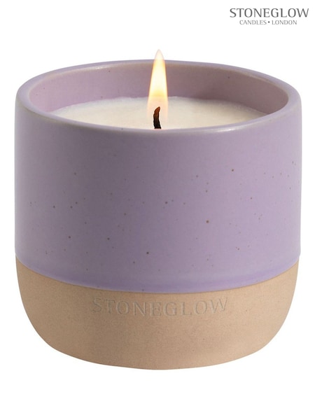 Stoneglow Elements  Moon Lavender  Mine Ceramic Candle (F47772) | £18