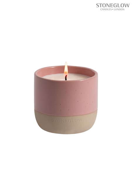 Stoneglow Elements Light Blush Rose & Peony Ceramic Scented Candle (F47775) | £18