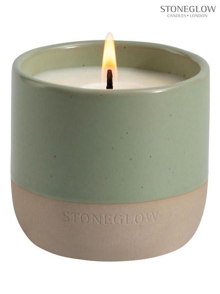 Stoneglow Elements Earth Apple & Lime Ceramic Scented Candle (F47781) | £18