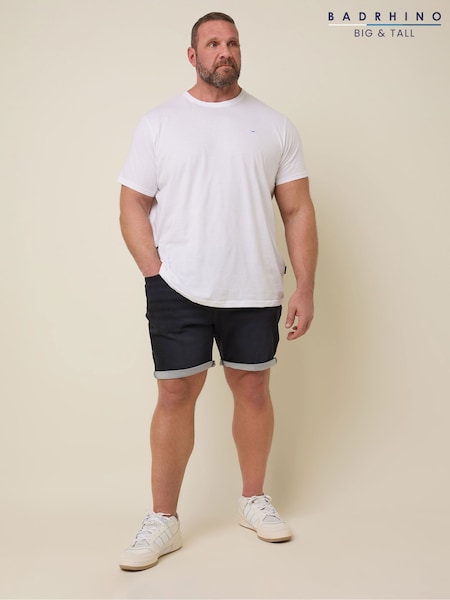 BadRhino Big & Tall Black Knitted Shorts (F47785) | £39