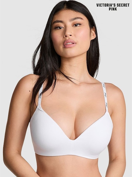 Victoria's Secret PINK White Non Wired Push Up Bra (F47985) | £29