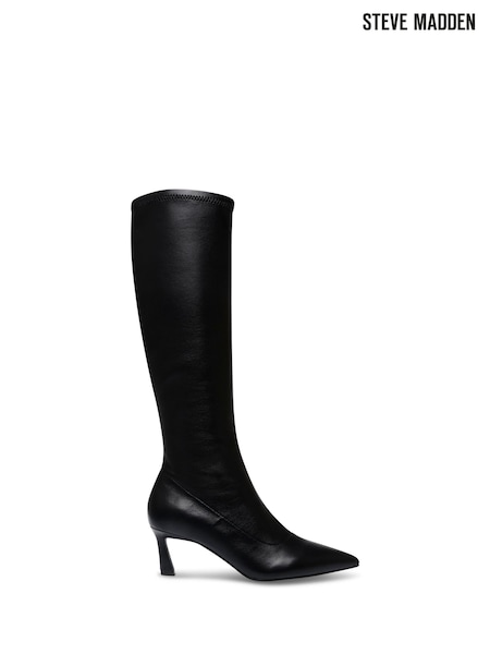 Steve Madden Leisured Heeled Black Boots (F48113) | £150