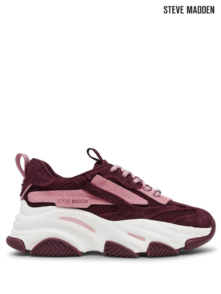 Steve Madden Red Possession Trainers (F48160) | £120