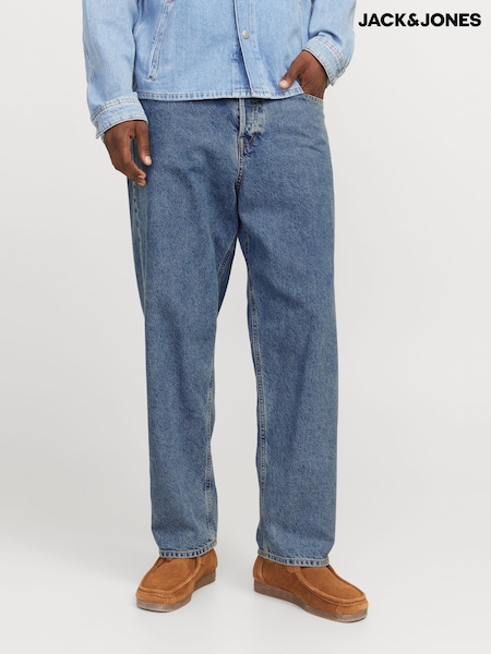 JACK & JONES Blue Alex Baggy Fit Jeans (F48167) | £27