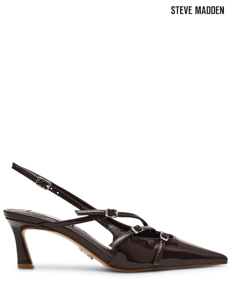 Steve Madden Liana Slingback Brown Shoes (F48210) | £120
