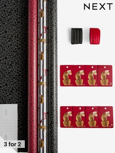 Mob Christmas Set of 3, 3m Christmas Wrapping Papers (F48270) | £8