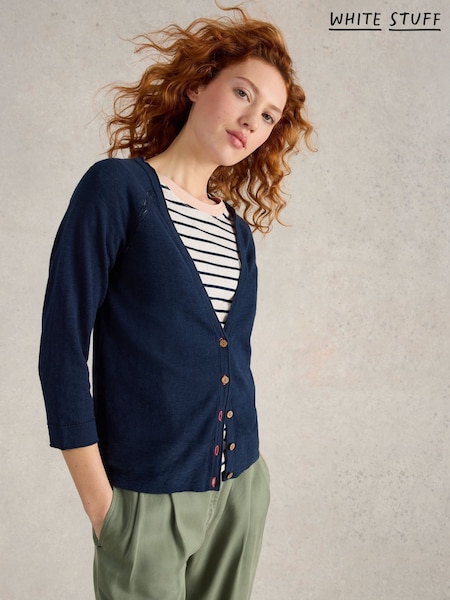 White Stuff Light Blue Naria Cardigan (F48277) | £49