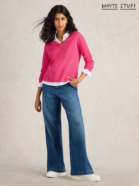 White Stuff Pink Naria Jumper (F48283) | £49