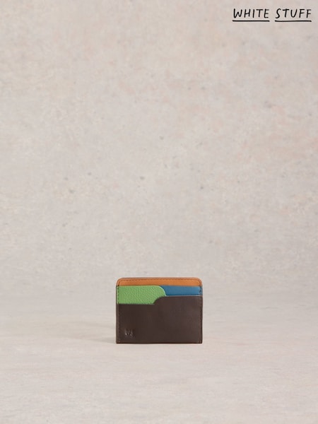 White Stuff Brown Rufus Leather Card Holder (F48308) | £20