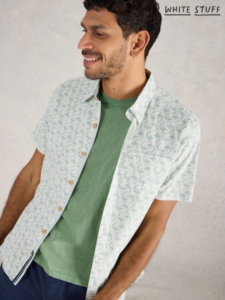 White Stuff White Salcombe Koi Printed Shirt (F48316) | £45