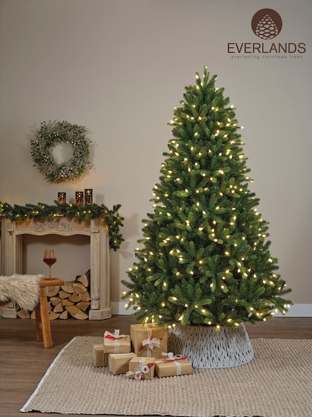 Everlands Green Bromont Fir Pre Lit Colour Switch Christmas Tree (F48399) | £220