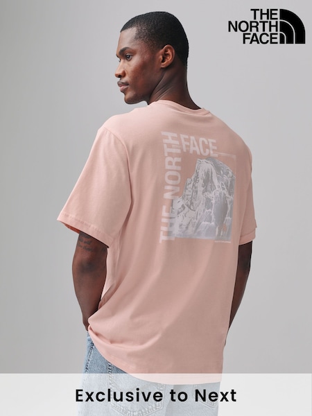 The North Face Pink Half Dome Photo Back Print T-Shirt (F48547) | £30