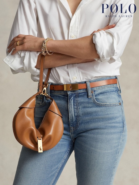 Polo Ralph Lauren Brown Small Shoulder Bag (F48590) | £450