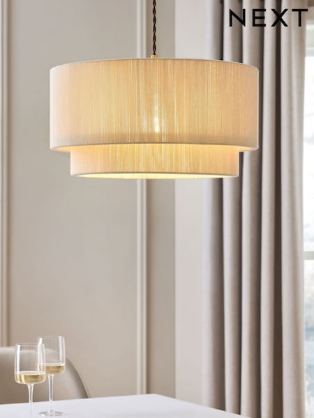 Ivory White Yale 2 Tier Large Easy Fit Light Shade (F48633) | £75