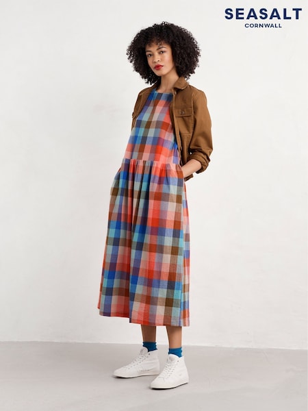 Seasalt Cornwall Multi Secret Cove 3/4 Sleeve Midi Dress (F48679) | £80