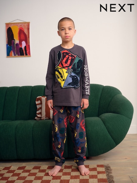 Grey/Blue Harry Potter Single License Pyjamas (4-16yrs) (F48967) | £30 - £39